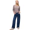 prAna Womens Cozy Up Long Sleeve Crew(Dijon Stripe)