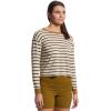 prAna Womens Cozy Up Long Sleeve Crew(Retro Olive Stripe)