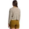 prAna Womens Cozy Up Long Sleeve Crew(Retro Olive Stripe)