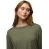 prAna Womens Cozy Up Long Sleeve Crew(Rye Green)