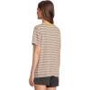 prAna Women’s Cozy Up Ss Crew(Dijon Stripe)