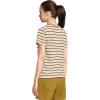 prAna Women’s Cozy Up Ss Crew(Retro Olive Stripe)