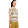 prAna Women’s Cozy Up Ss Crew(Retro Olive Stripe)