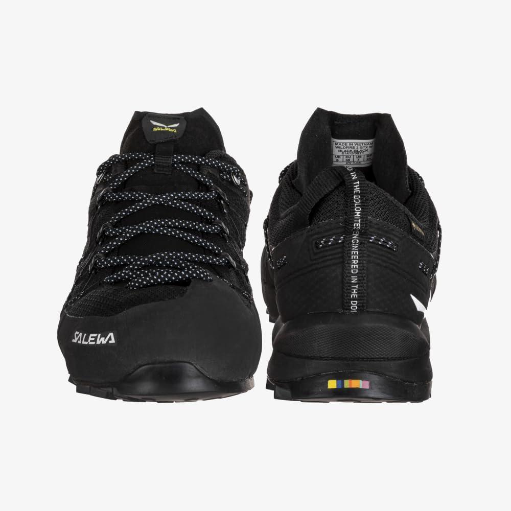 imageSalewa Mens Wildfire 2 GTX Shoe GTX Waterproof GoreTex Trail Shoe for Hiking ampamp TrekkingBlackBlack