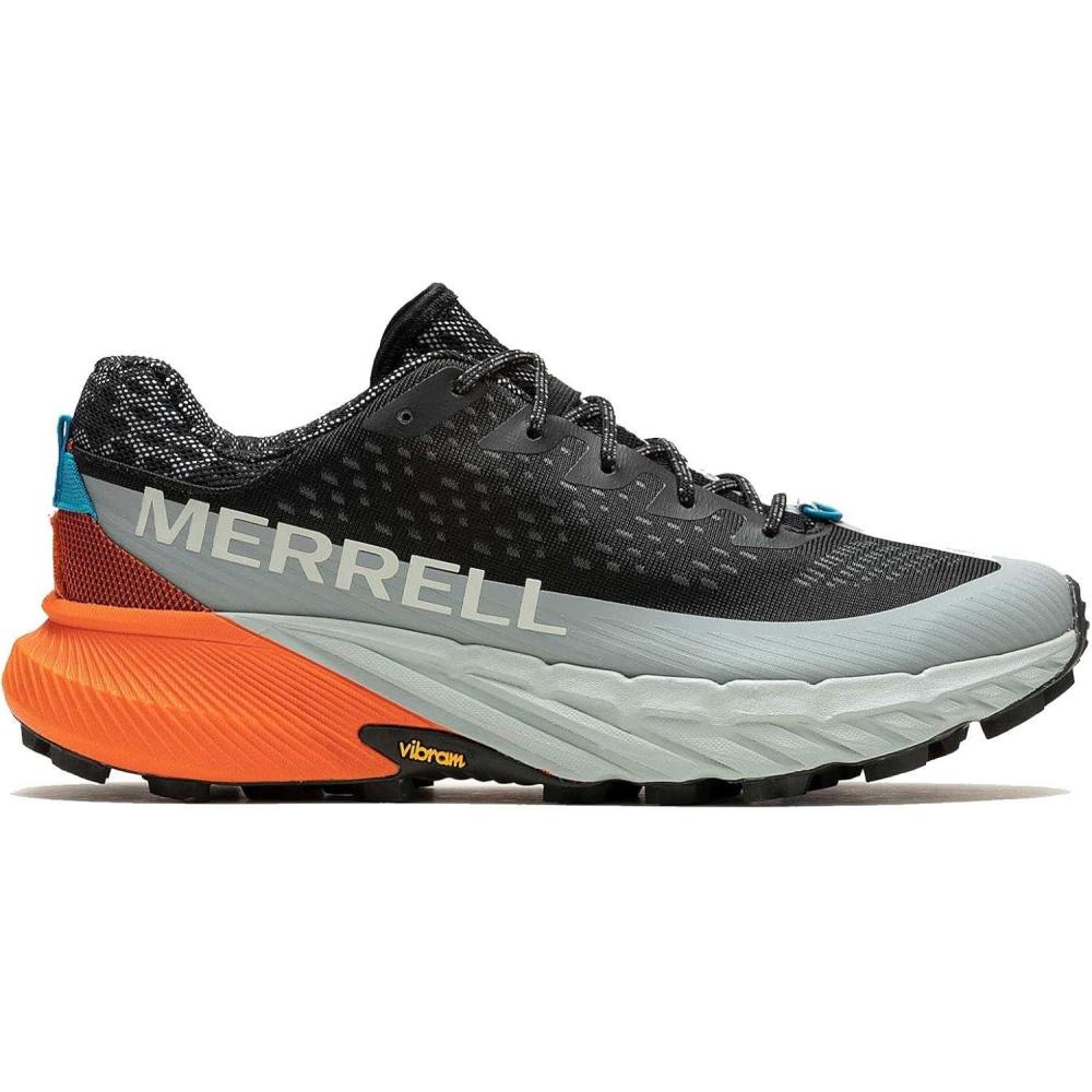 imageMerrell Mens Agility Peak 5 Trail RunnersBlack Tangerine
