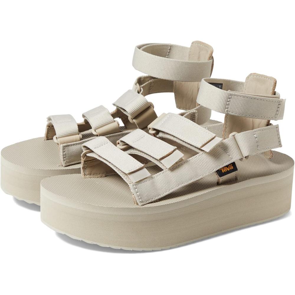 imageTeva Womens Flatform Mevia Adjustable QuickDrying Casual SandalsFeather Grey