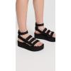 Teva Women’s Flatform Mevia Adjustable Quick-Drying Casual Sandals(Black)