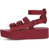 Teva Women’s Flatform Mevia Adjustable Quick-Drying Casual Sandals(Pomegranate)