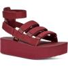 Teva Women’s Flatform Mevia Adjustable Quick-Drying Casual Sandals(Pomegranate)