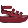 Teva Women’s Flatform Mevia Adjustable Quick-Drying Casual Sandals(Pomegranate)