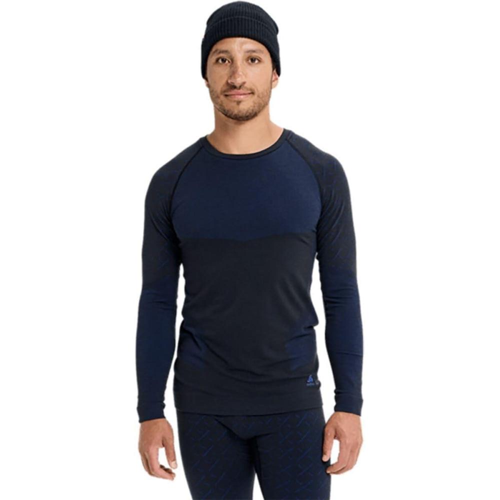 imageAK SLolekar Merino Crew  Mens True BlackJake Blue M