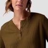 Stoic, Wicking Waffle Long-Sleeve Henley – Women’s(Dark Olive)
