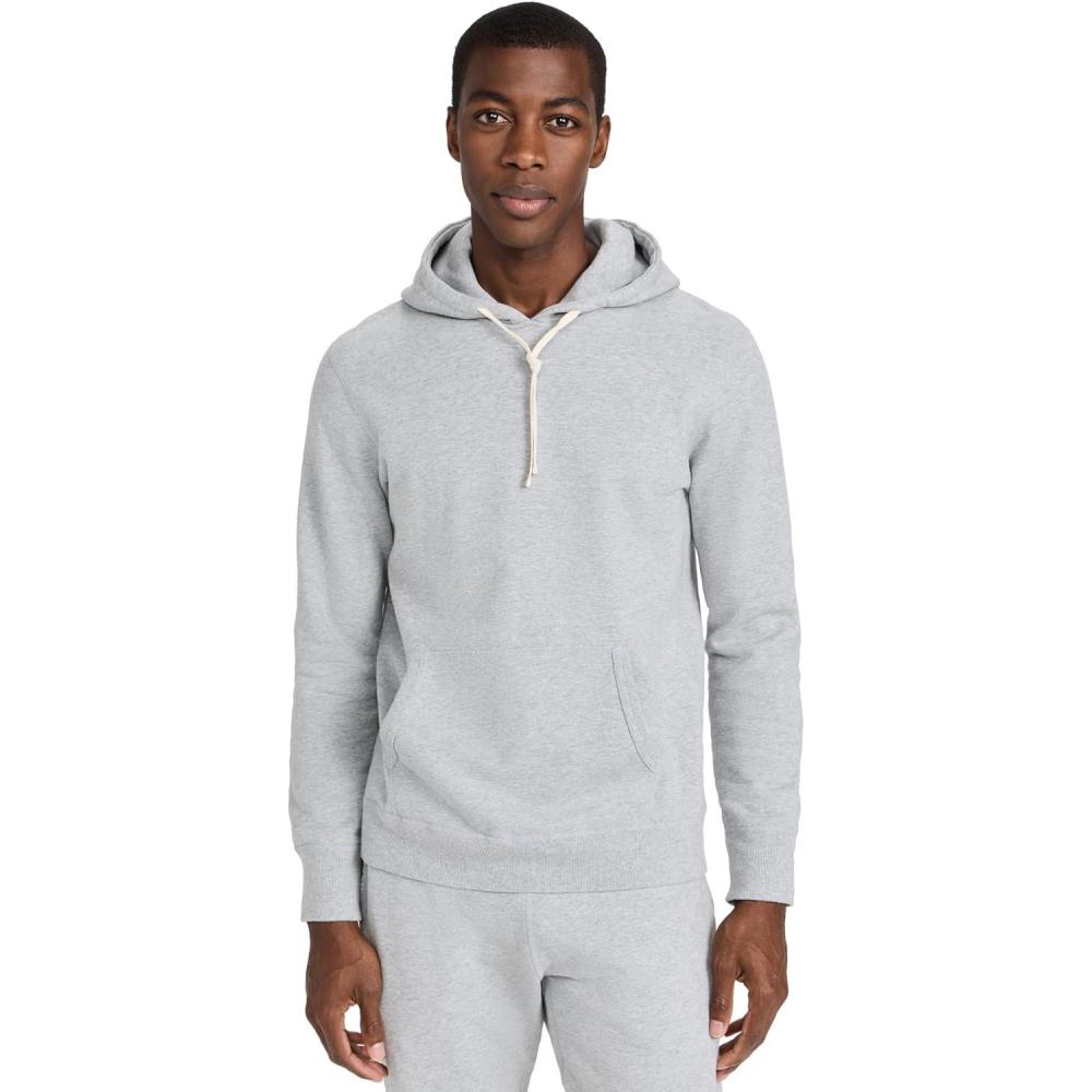 imageREIGNING CHAMP Mens Midweight Terry Slim Hoodie Heather Grey S