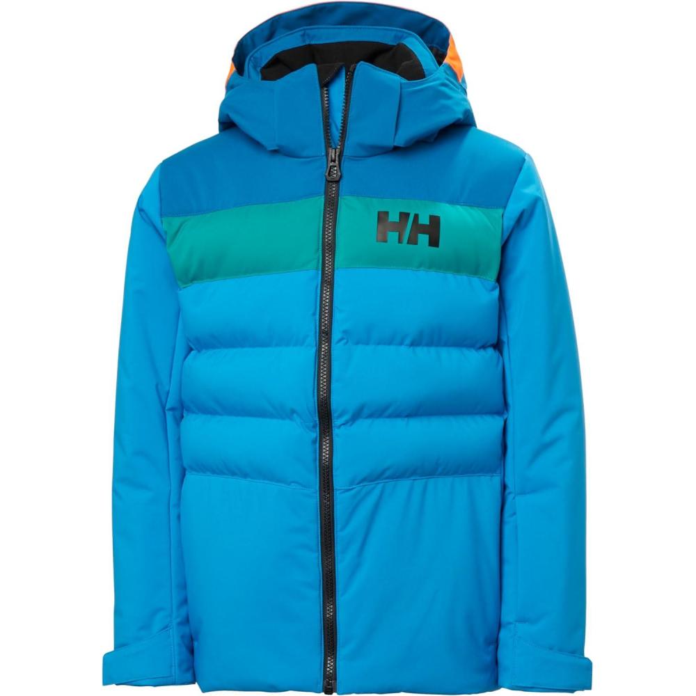 imageHellyHansen Cyclone Jacket for Juniors Waterproof Breathable Insulated Skiing Jacket with Adjustable Hood578 Neptune Blue