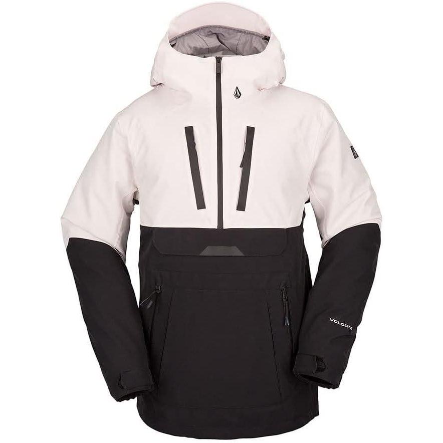 imageVolcom Mens Brighton Pullover Anarok Hooded Snowboard JacketParty Pink S3