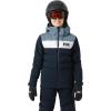 Helly-Hansen Cyclone Jacket for Juniors – Waterproof, Breathable, Insulated Skiing Jacket with Adjustable Hood(595 Navy)
