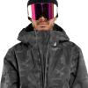 Volcom Men’s Brighton Pullover Anarok Hooded Snowboard Jacket(Black Camo S4)