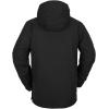 Volcom Men’s Brighton Pullover Anarok Hooded Snowboard Jacket(Black S3)