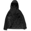 Volcom Men’s Brighton Pullover Anarok Hooded Snowboard Jacket(Black S3)