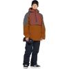 Volcom Men’s Brighton Pullover Anarok Hooded Snowboard Jacket(Caramel S5)