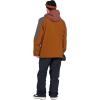 Volcom Men’s Brighton Pullover Anarok Hooded Snowboard Jacket(Caramel S5)
