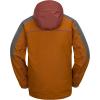 Volcom Men’s Brighton Pullover Anarok Hooded Snowboard Jacket(Caramel S5)