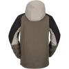 Volcom Men’s Brighton Pullover Anarok Hooded Snowboard Jacket(Dark Khaki S3)