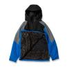 Volcom Men’s Brighton Pullover Anarok Hooded Snowboard Jacket(Electric Blue S4)