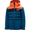 Helly-Hansen Cyclone Jacket for Juniors – Waterproof, Breathable, Insulated Skiing Jacket with Adjustable Hood(589 Deep Dive)