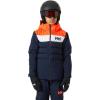 Helly-Hansen Cyclone Jacket for Juniors – Waterproof, Breathable, Insulated Skiing Jacket with Adjustable Hood(596 Navy)