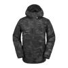 Volcom Men’s Brighton Pullover Anarok Hooded Snowboard Jacket(Black Camo S4)