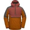 Volcom Men’s Brighton Pullover Anarok Hooded Snowboard Jacket(Caramel S5)