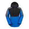 Volcom Men’s Brighton Pullover Anarok Hooded Snowboard Jacket(Electric Blue S4)