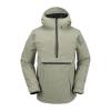Volcom Men’s Brighton Pullover Anarok Hooded Snowboard Jacket(Light Military S4)