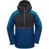 Volcom Men’s Brighton Pullover Anarok Hooded Snowboard Jacket(Navy S5)