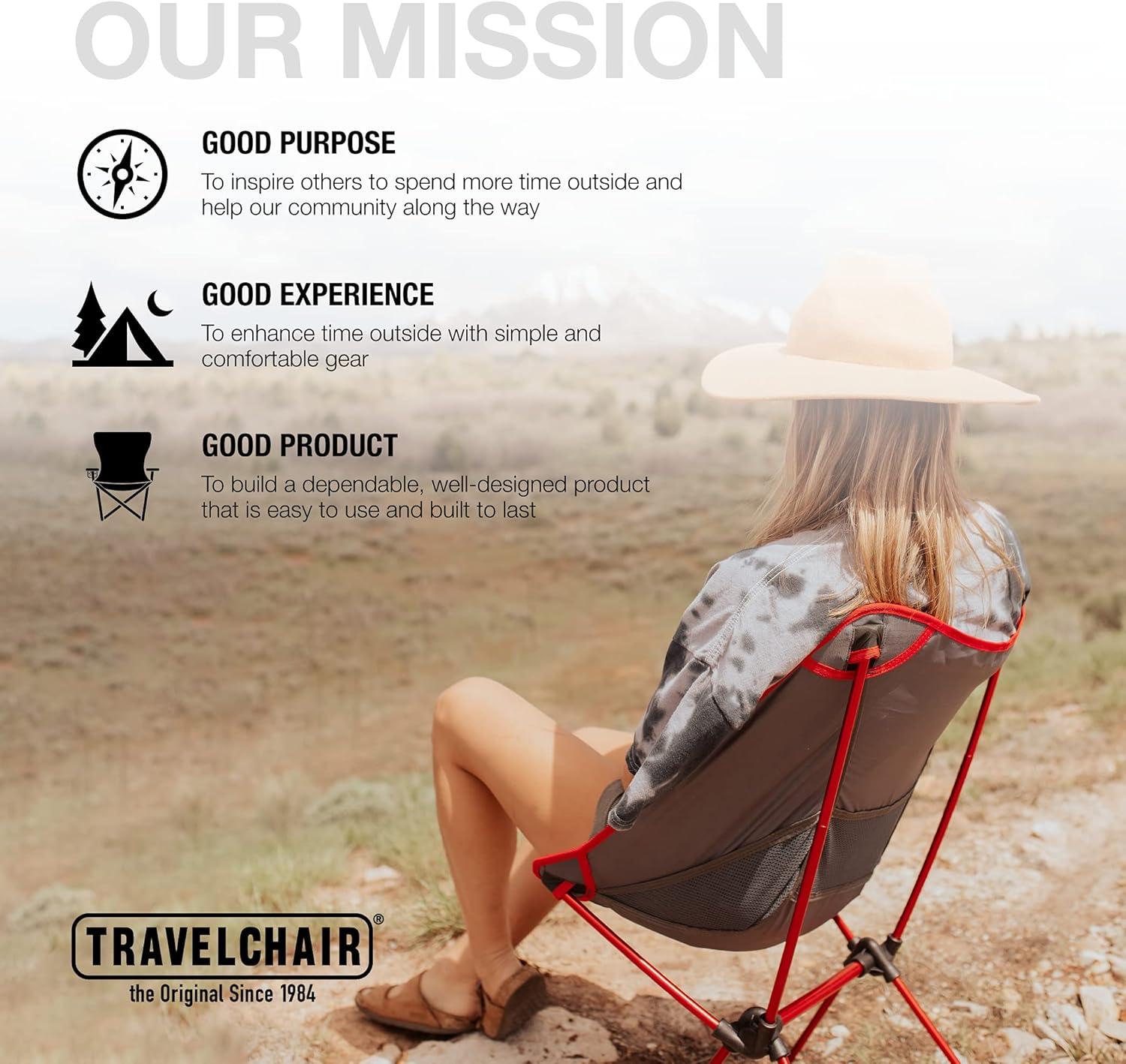 imageTravel Chair Joey Chair Folding Camping Chair Outdoor for Hiking Backpacking Lawn Beach Sports Lightweight Stable Portable Collapsible Camping Chair Outdoor Furniture Red