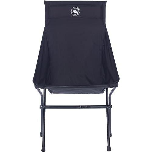 imageBig Agnes Big Six Camp Chair  Deluxe Comfort for Your Outdoor Adventures  Lightweight Packable ampamp Portable Camping Chair  Tall Back Wide Seat  Easy SetupBlack