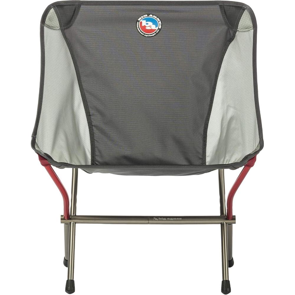 imageBig Agnes Mica Basin Chair Ultralight Portable Chair for Camping and BackpackingAsphalt  Gray