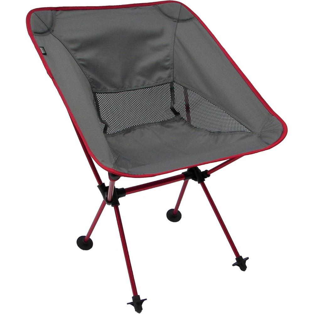 imageTravel Chair Joey Chair Folding Camping Chair Outdoor for Hiking Backpacking Lawn Beach Sports Lightweight Stable Portable Collapsible Camping Chair Outdoor Furniture Red