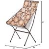 Big Agnes Big Six Camp Chair – Deluxe Comfort for Your Outdoor Adventures | Lightweight, Packable & Portable Camping Chair | Tall Back, Wide Seat | Easy Setup(Wood)
