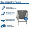 Big Agnes Mica Basin Chair- Ultralight, Portable Chair for Camping and Backpacking(Asphalt / Gray)