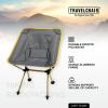Travel Chair Joey Chair Folding Camping Chair Outdoor for Hiking Backpacking Lawn Beach Sports Lightweight Stable Portable Collapsible Camping Chair Outdoor Furniture, Yellow