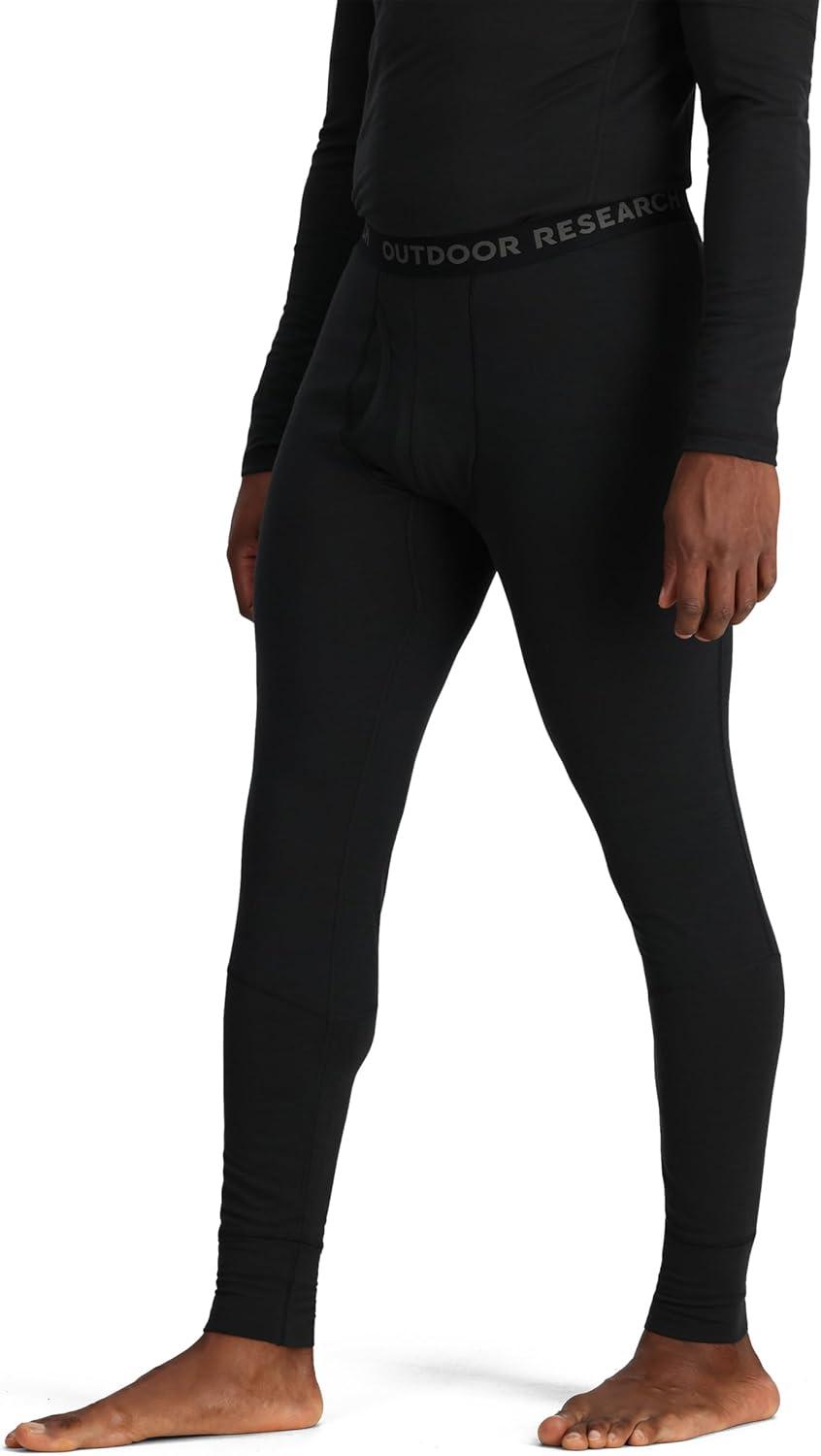 imageOutdoor Research Mens Alpine Onset Merino Wool 150 Bottoms Breathable Moisture Wicking Quick Drying UPF 30Black