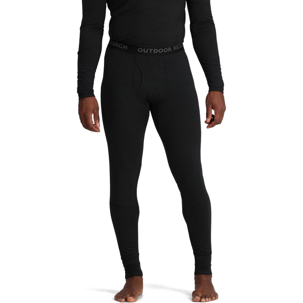 imageOutdoor Research Mens Alpine Onset Merino Wool 150 Bottoms Breathable Moisture Wicking Quick Drying UPF 30Black