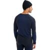 AK SLolekar Merino Crew – Men’s, True Black/Jake Blue, L