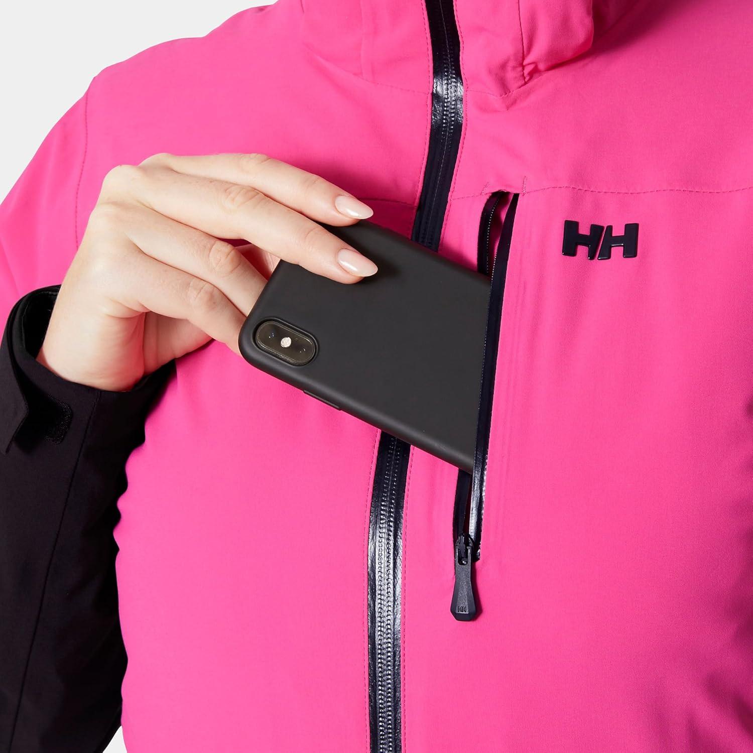 imageHellyHansen Alphelia Jacket for Women Skiing Jackets with HELLY TECH PROFESSIONAL Synthetic Insulation Seam Sealed181 Dragon Fruit Black