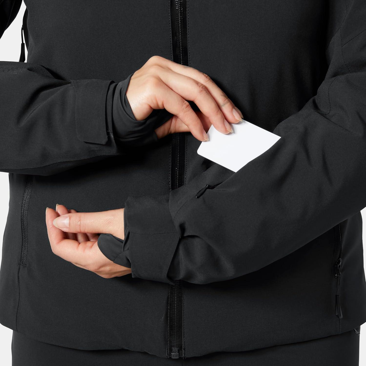 imageHellyHansen Alphelia Jacket for Women Skiing Jackets with HELLY TECH PROFESSIONAL Synthetic Insulation Seam Sealed990 Black