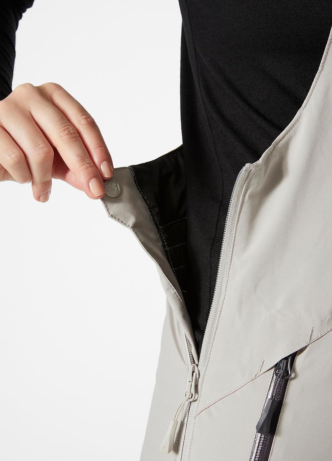 imageHellyHansen Legendary Insulated Bib Pant for Women Durable Waterproof Breathable Snow Pant for Ski Adventures917 Mellow Grey