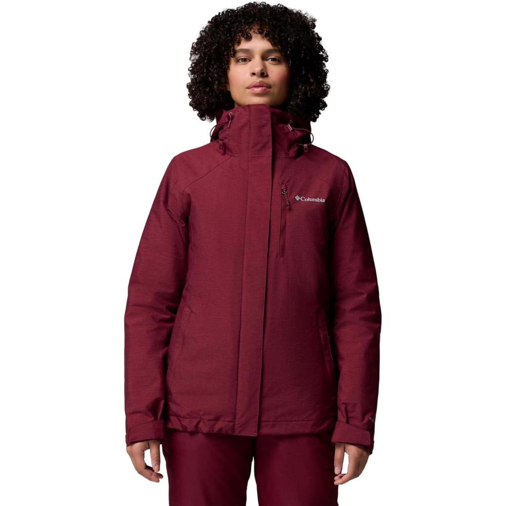 imageColumbia womens Whirlibird V Interchange JacketRich Wine Cross Dye