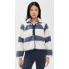 Free People Womens Rocky Ridge Jacket(Rugby Stipes Ivory)